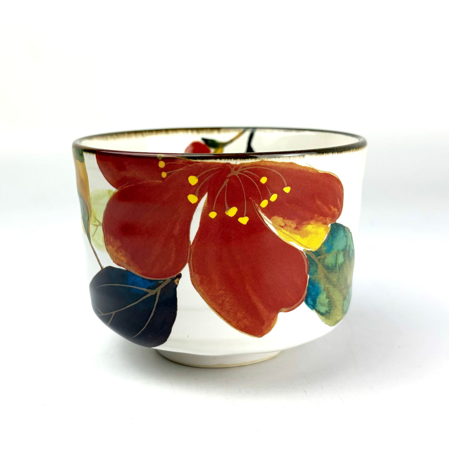 Matcha Set with Sazanka Flower Matcha Bowl