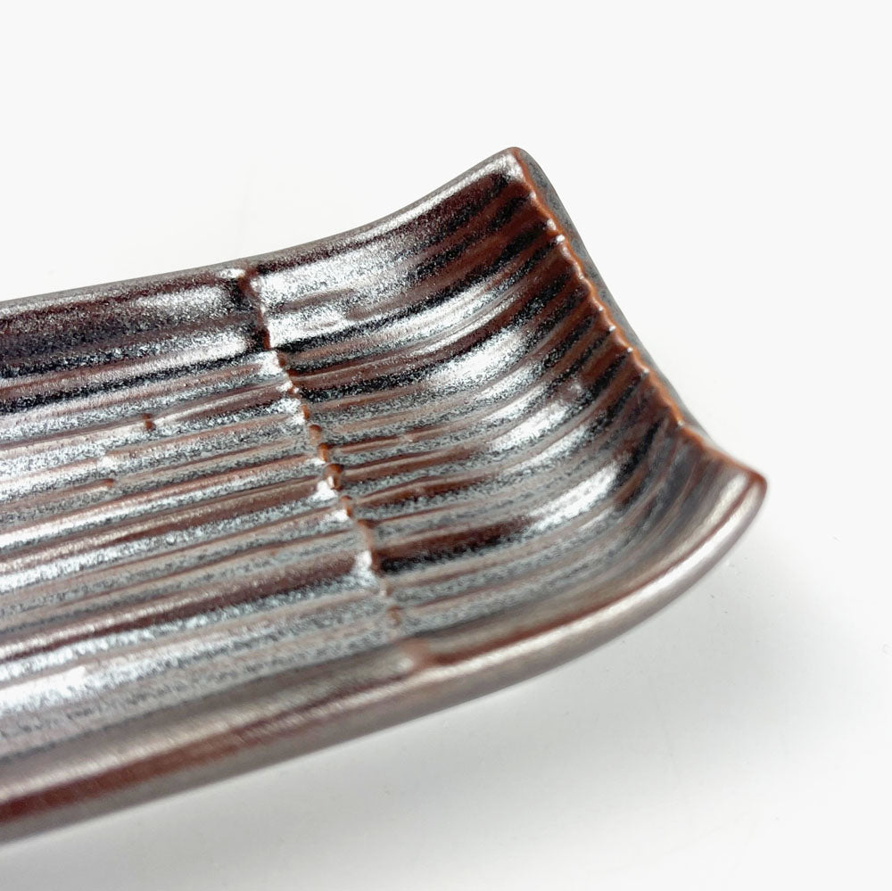 Kakuchoku Sauce Dish Sudare Small Tessa (3.75" x 2.5") image 3