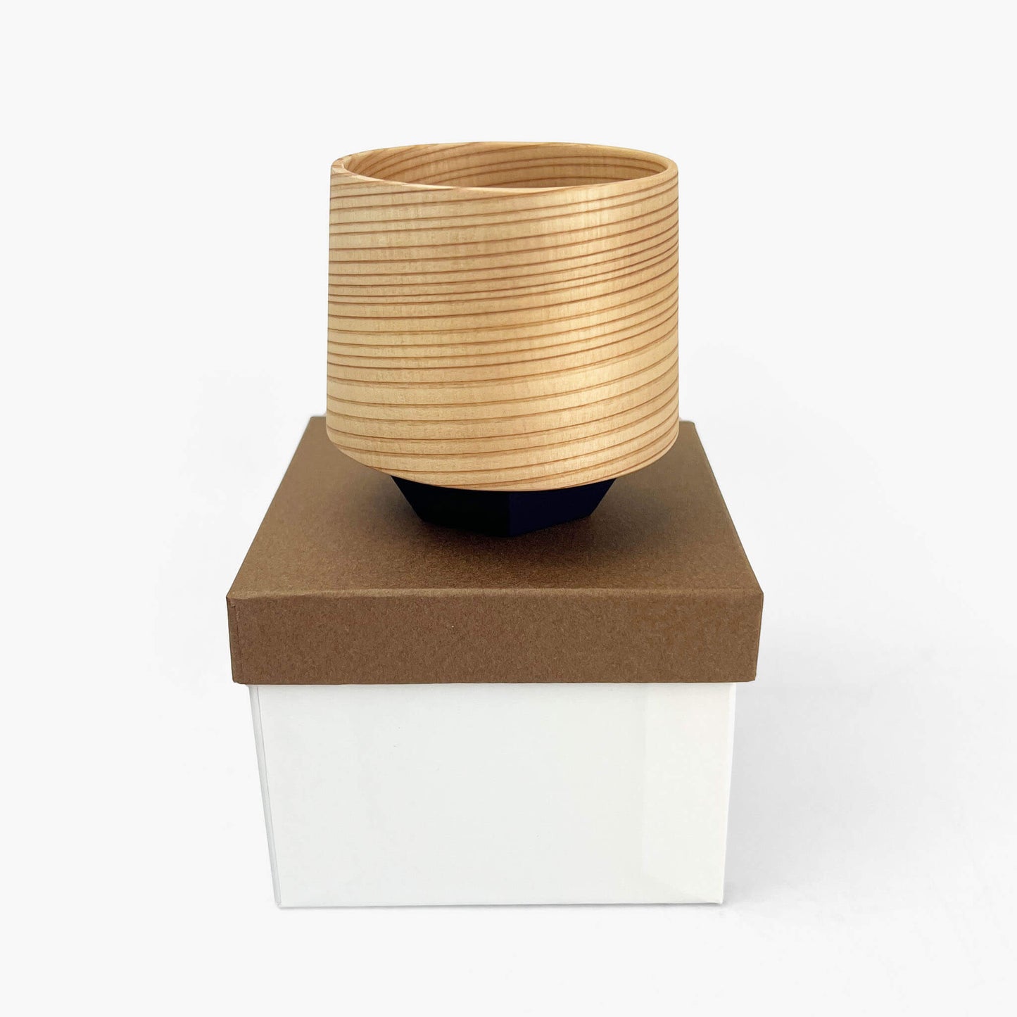 Wooden Sake Cup - Maroon (2.5"D/4oz)