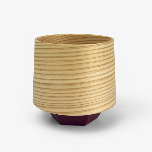 Wooden Sake Cup - Purple (2.5"D/4oz)