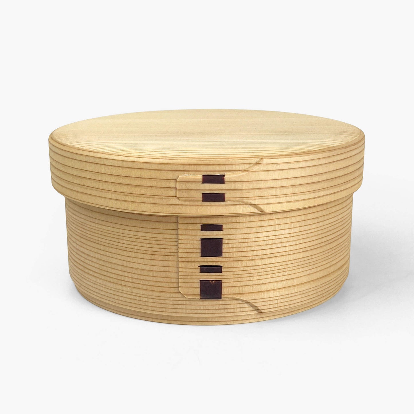 Wooden Lunch Bento Box Round Medium (5.25"D)