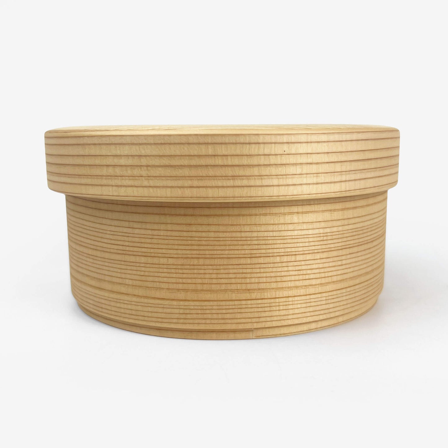 Wooden Lunch Bento Box Round Medium (5.25"D)