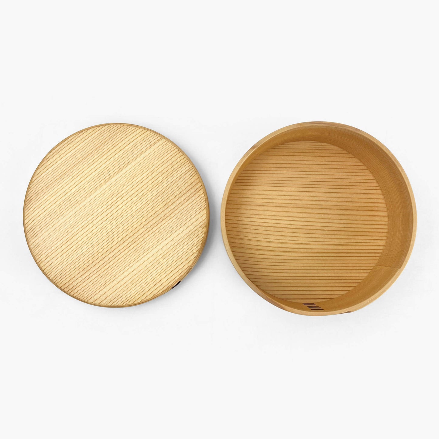 Wooden Lunch Bento Box Round Medium (5.25"D)