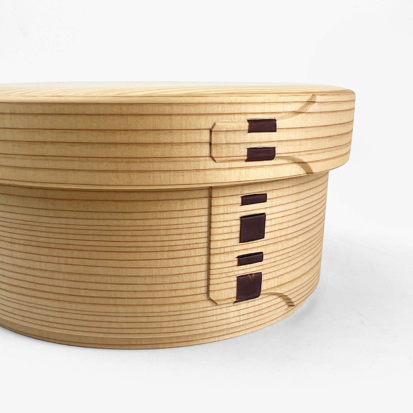 Wooden Lunch Bento Box Round Medium (5.25"D)