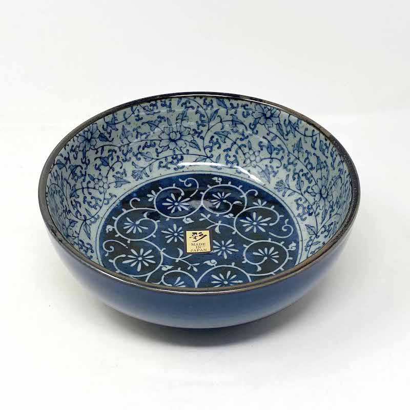 Shallow Bowl Manyo Karakusa (7.75") image 1