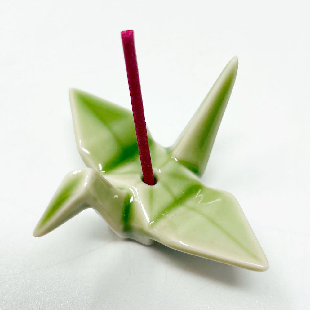 Incense Stand - Crane Light Green image 0