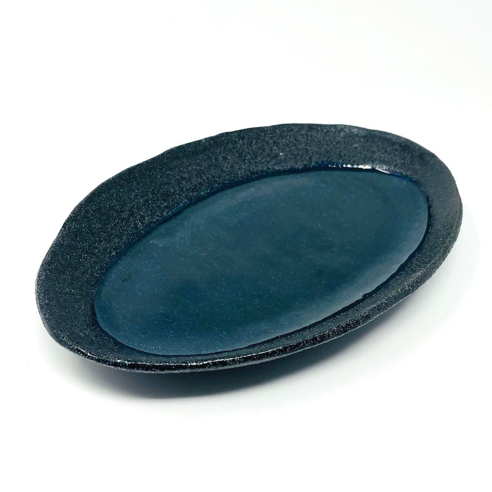 Oval Plate Blue Moon (9"D) image 6
