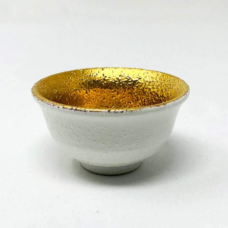 Sake Cup Gold White (1.5 fl.oz) image 0