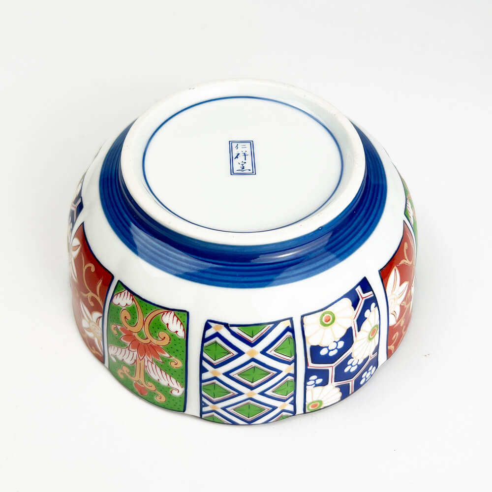 Arita Koimari Chrysanthemum Kobachi Bowl Set of 5 image 6