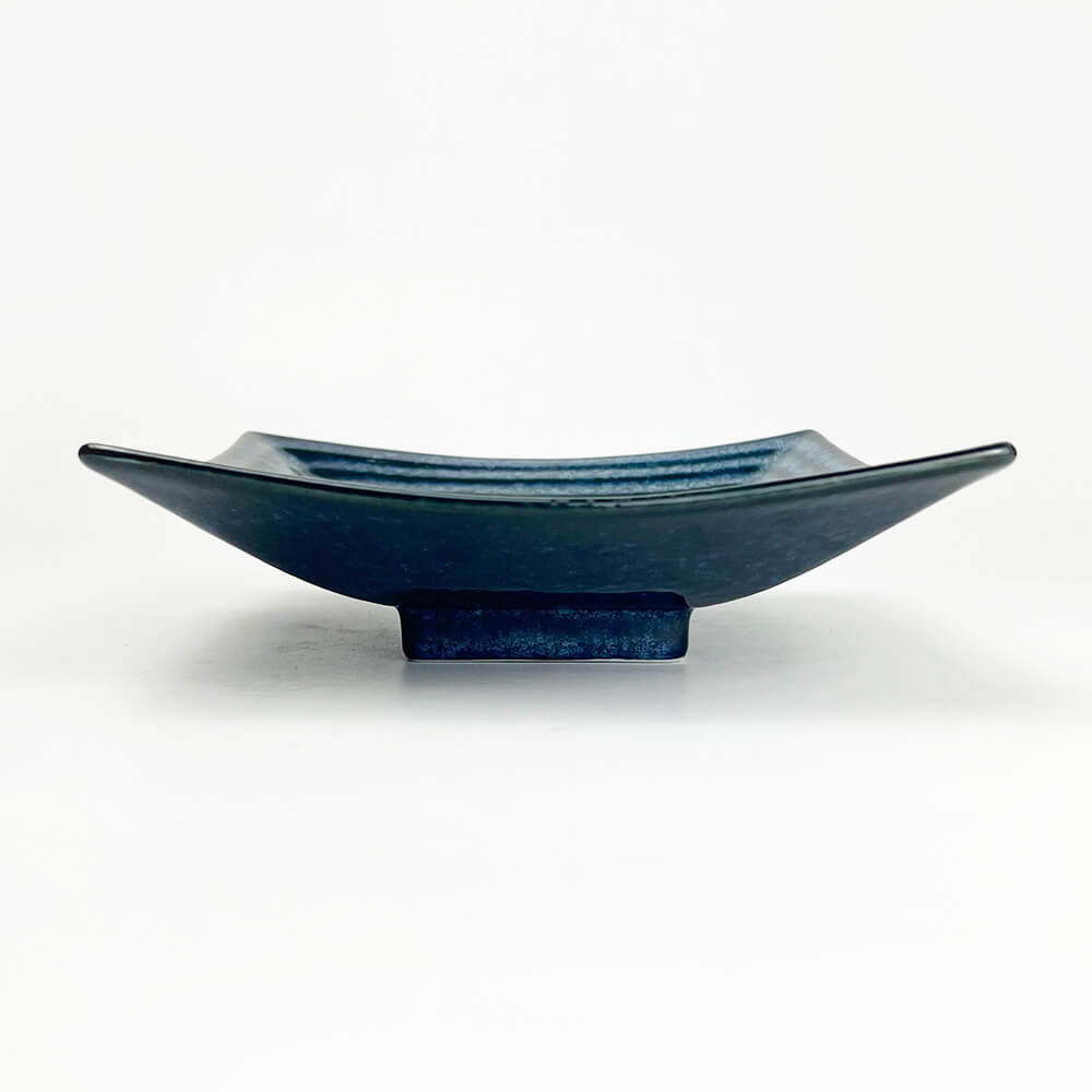 SQ. Shallow Bowl Navy Blue (7.25"D) image 2