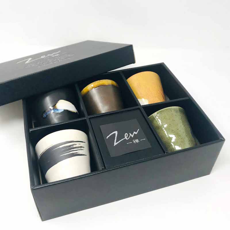 Cup Set of 5 Zen/Rakuyoan (6.8oz) image 0