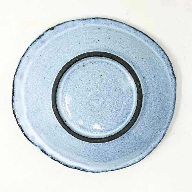 Shallow Bowl Blue White  (7.5"D ) image 2