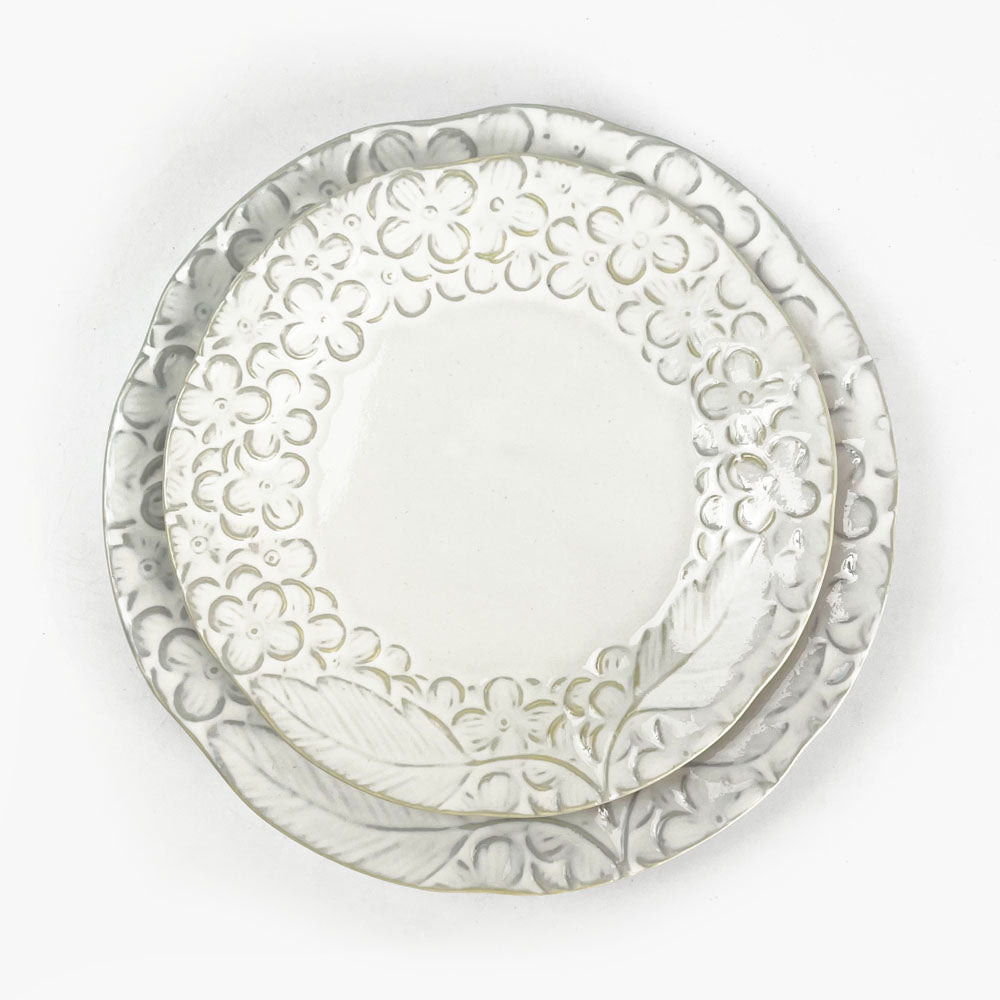Small Plate White Hido (5.25"D) image 1
