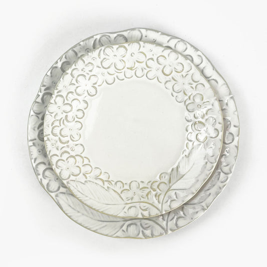 Small Plate White Hido (5.25"D) image 1