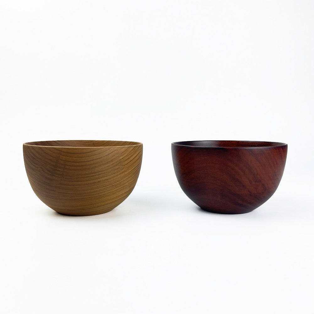 Wooden Soup Bowl Sakura Brown (4.5"D) image 1