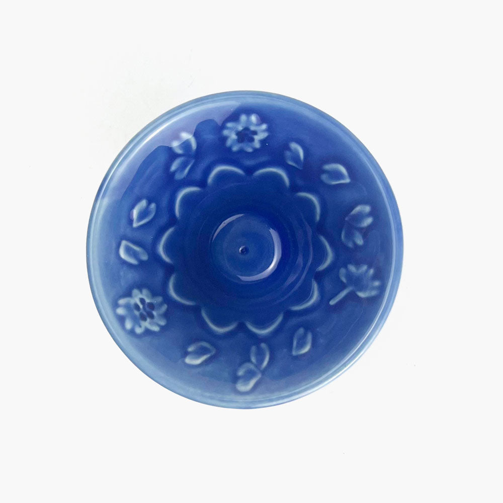 Mt. Fuji Sake Cup Blue (2.5 oz) image 4