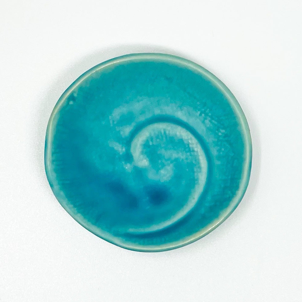 Small Chinmi Dish Turquoise (2.5"D) image 5