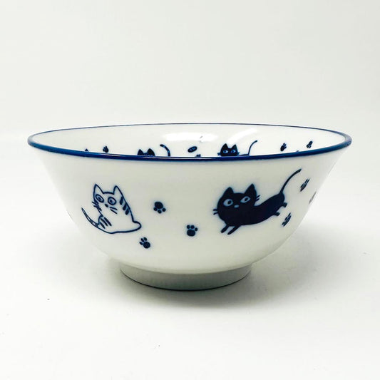 Navy Blue Cat Tayo Bowl (6 "D) image 0