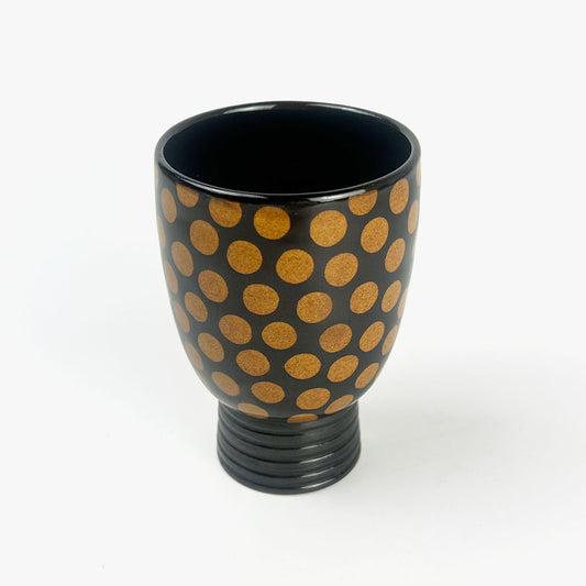Tea Cup Kohdai Polka Dot Brown (5 fl.oz) by Takunobu Sawada image 0