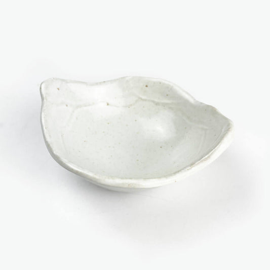 Leaf Shape White Tonsui Bowl (5.25"D) image 0