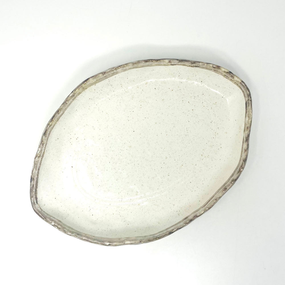 Oval Deep Plate Shirokaratsu (10.25"x7.25") image 3