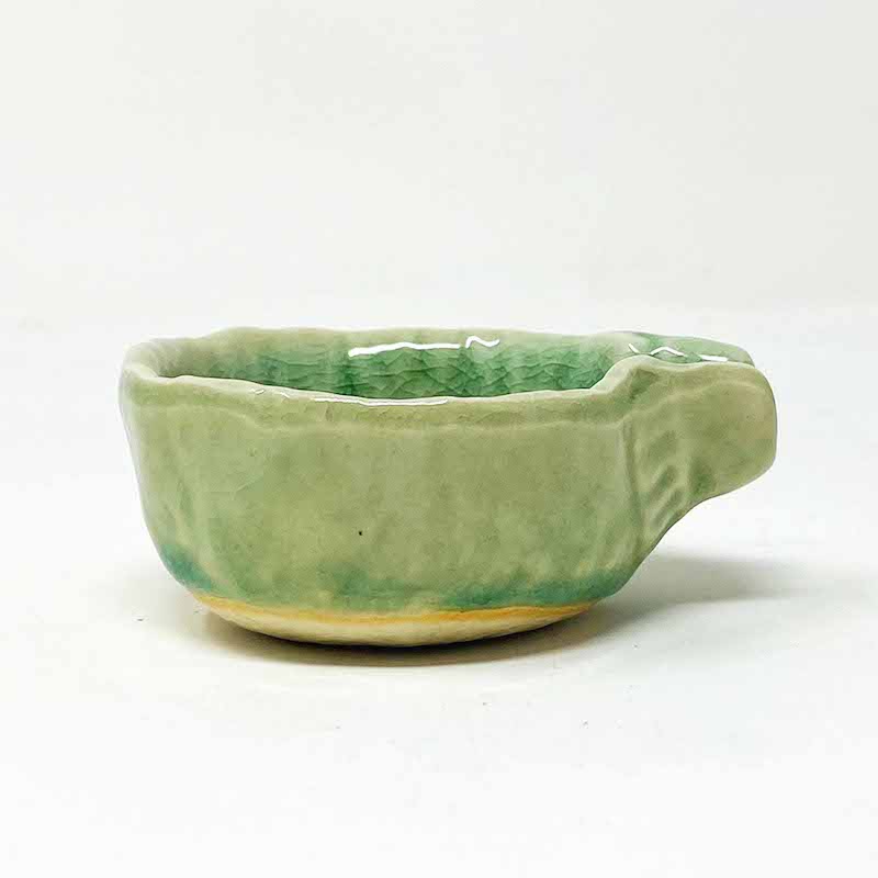 Small Katakuchi Dish Green (2.5"D x 1.25"H) image 1