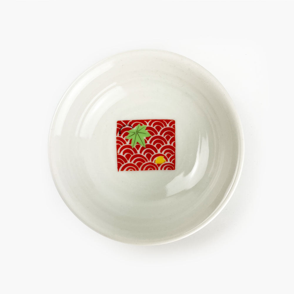 Arita Sauce Dish Momiji (3.5"D ) image 0