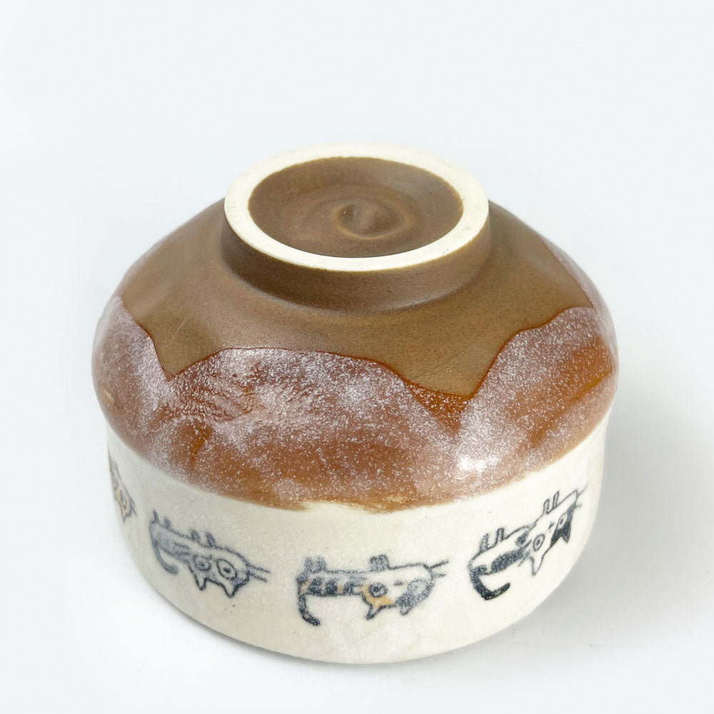 Mini Matcha Bowl Cat (3.75"D) image 3