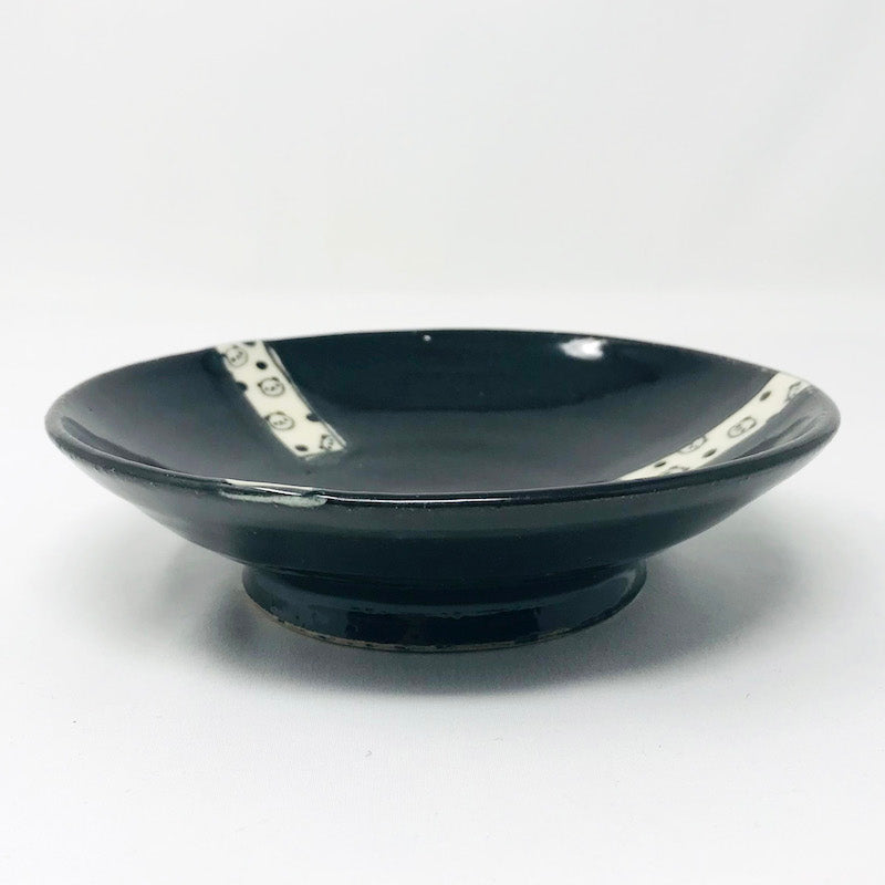 Shallow Bowl Black Panda (6.25"D) by Naomi Watanabe image 1