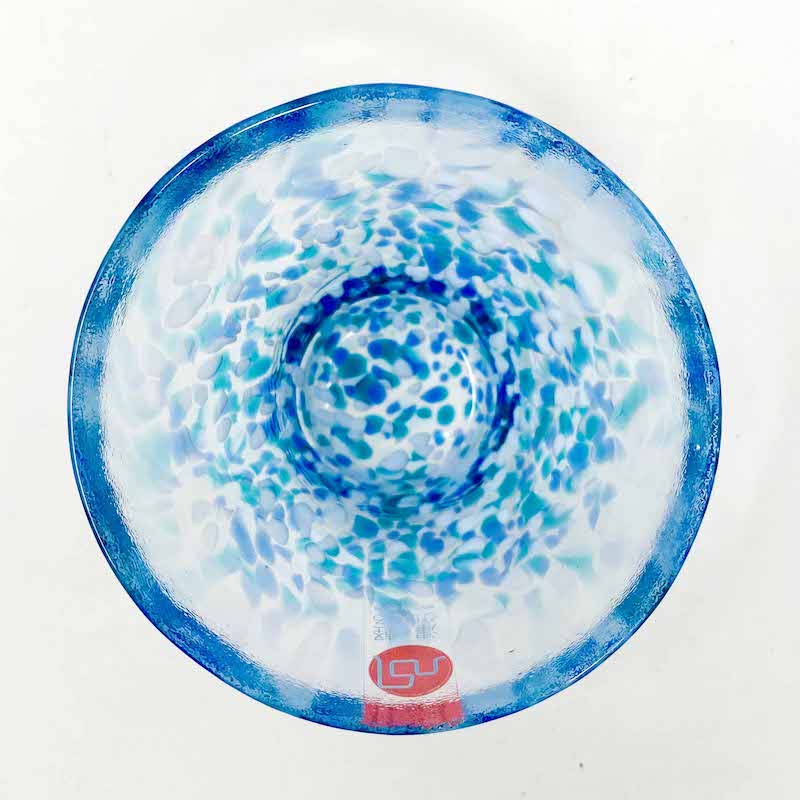 Tsugaru Vidro Glass Sake Cup<br>-Hydrangea- image 2