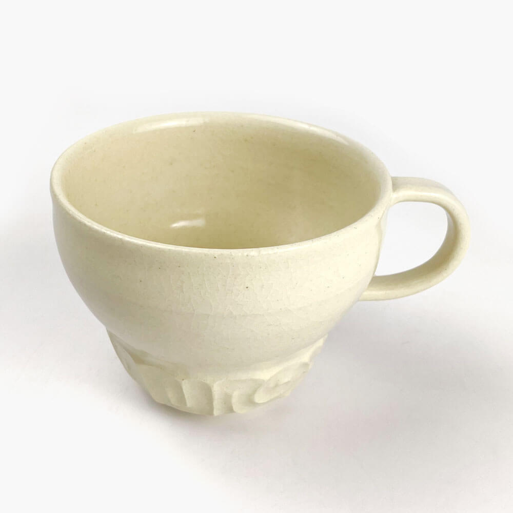 Mug White Jyomon (6oz) by Yasuko Maeda image 3