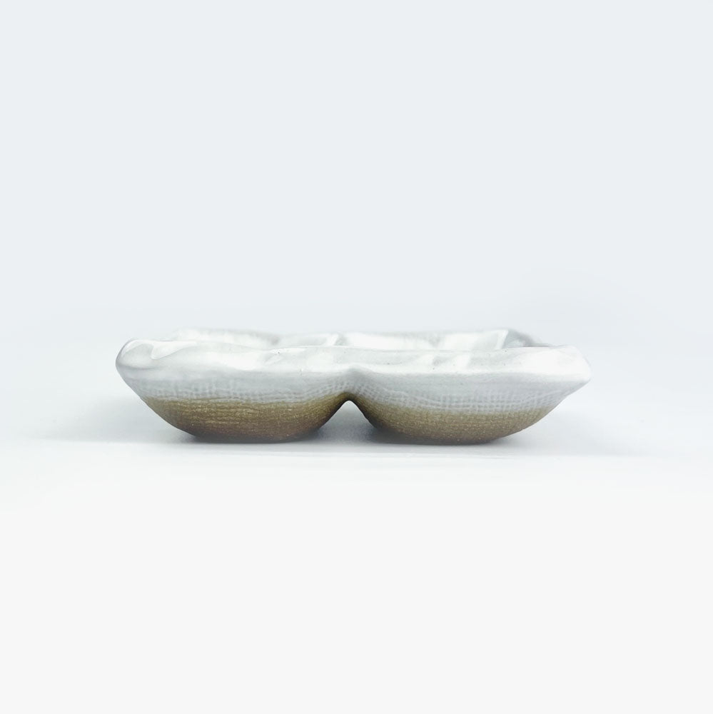 Seto-yaki 2 Divided Dish Unofu (3.5" x 2.5") image 5