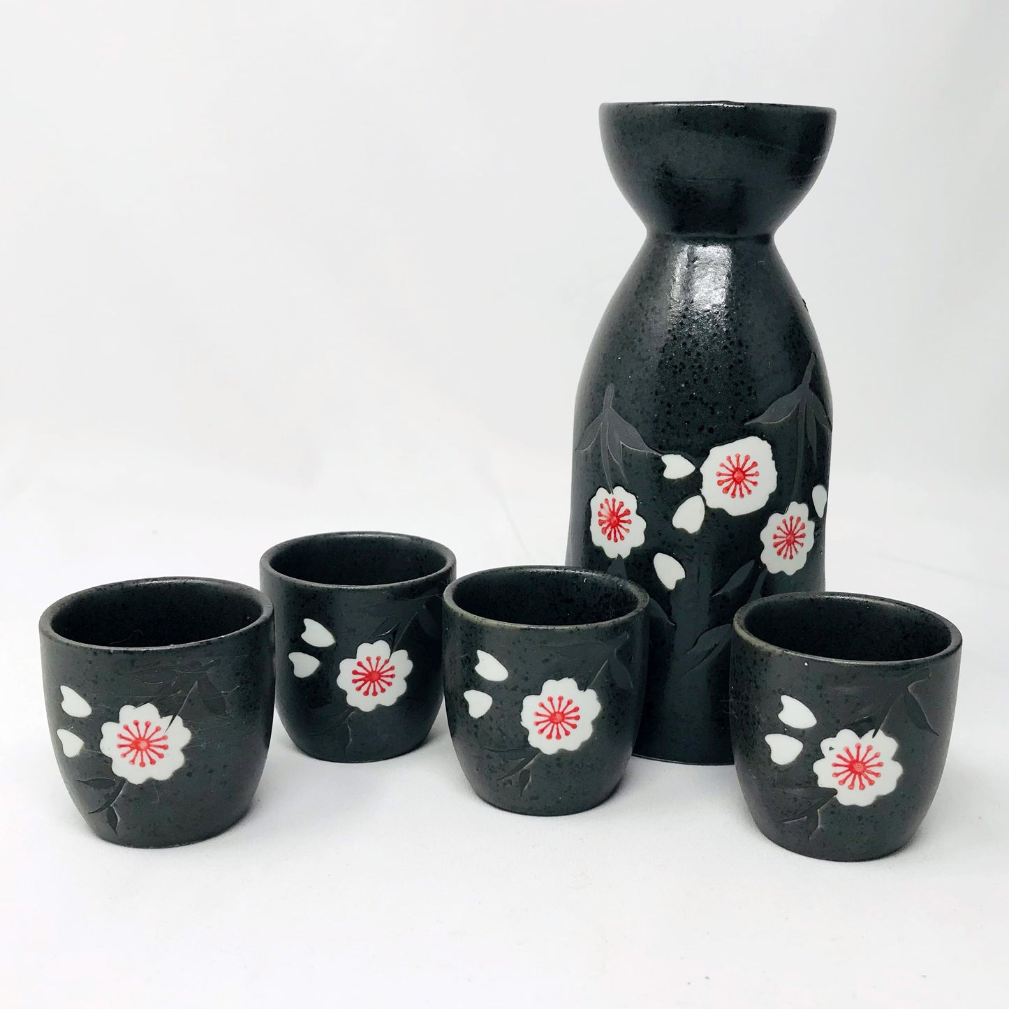 Sake Set 1:4 Sakura Black image 0
