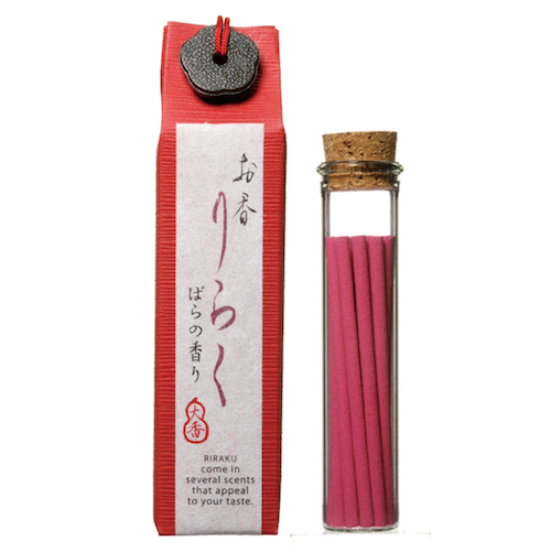 Nippon Kodo Riraku Incense - Rose (15 sticks) image 1