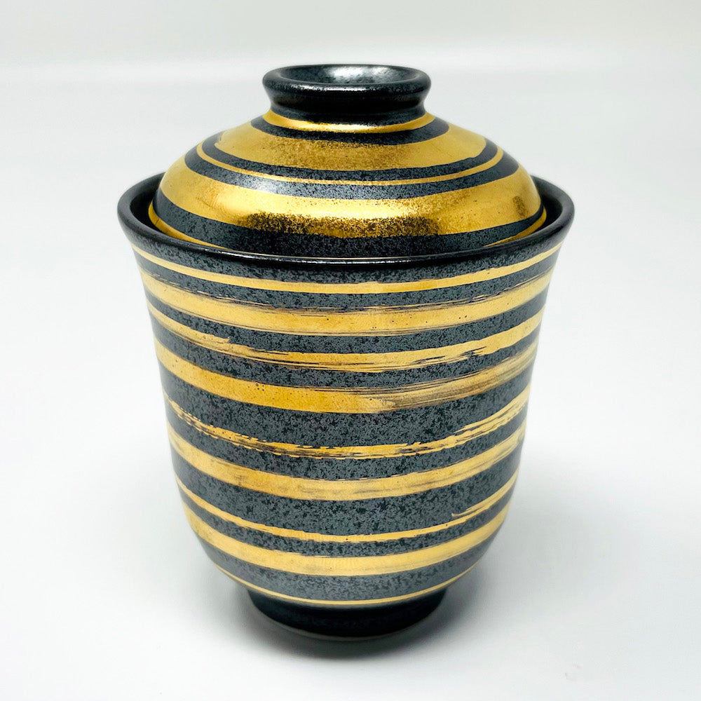 Cov. Soup Bowl Tenmoku Komasuji (4 fl.oz) image 1