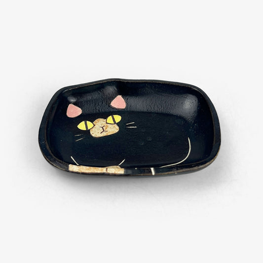 Cat Small Dish Tuxido (3.75" x 2.75") by Yoji Horikoshi