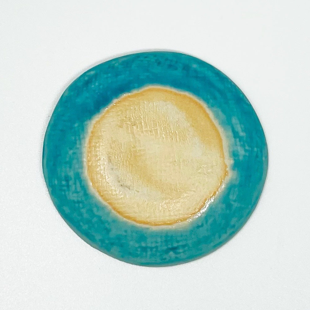 Small Chinmi Dish Turquoise (2.5"D) image 4
