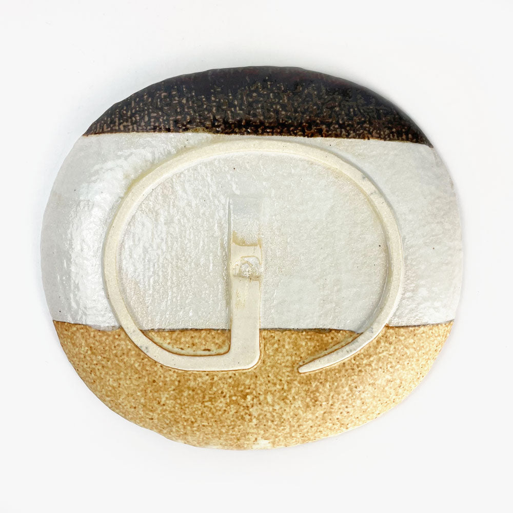Oval Plate Tochi Ame Nuriwake (9"x8.25") image 4