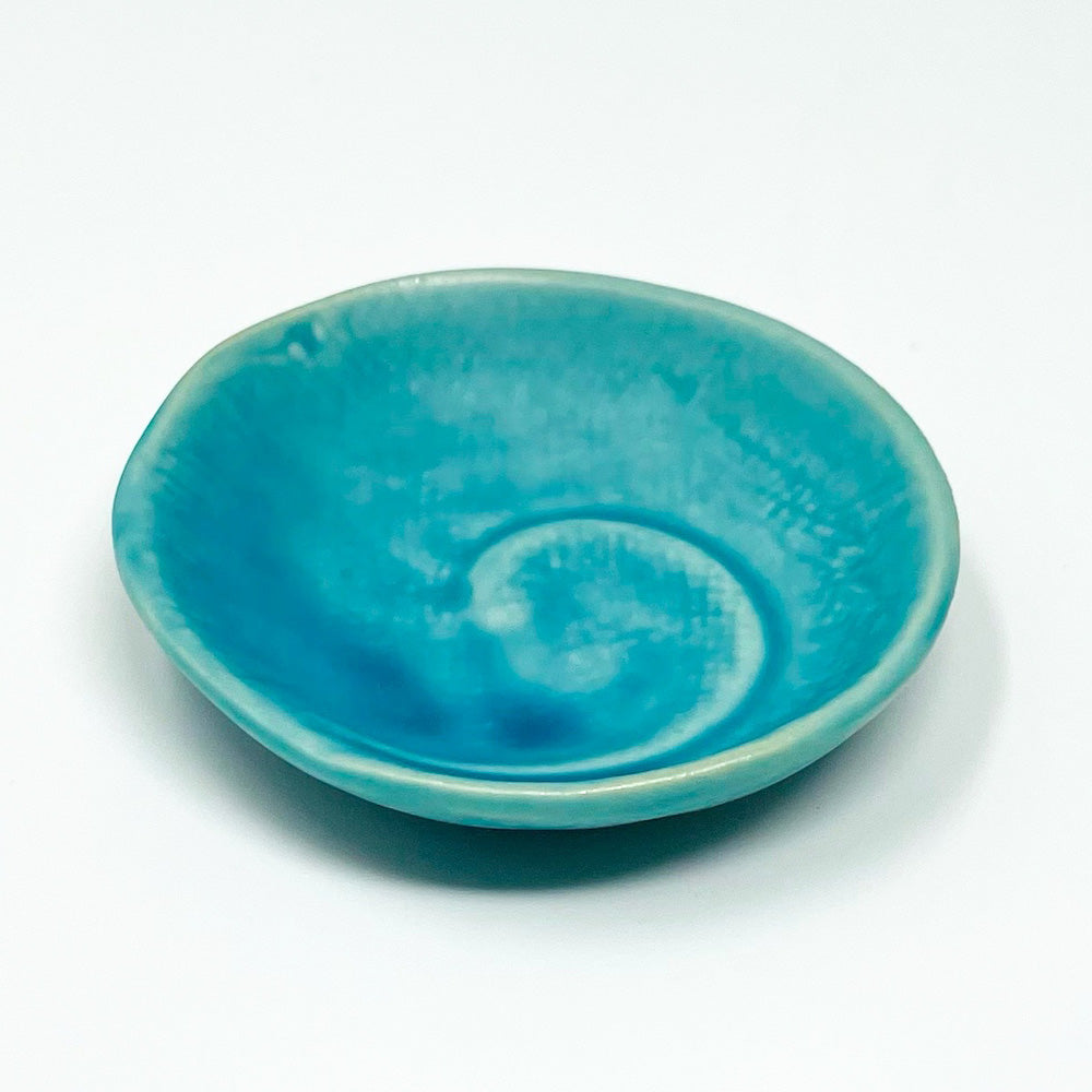 Small Chinmi Dish Turquoise (2.5"D) image 1