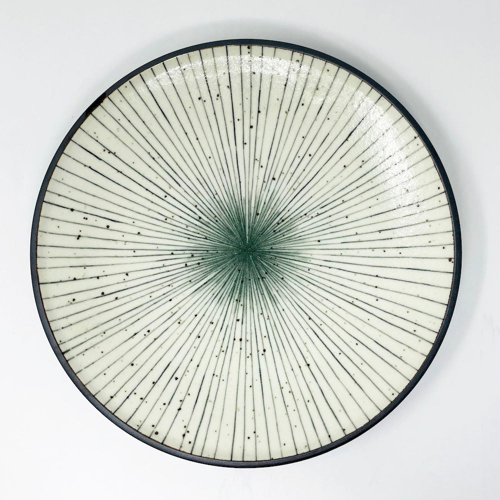 Cream Tokusa Dinner Plate (10"D) image 0