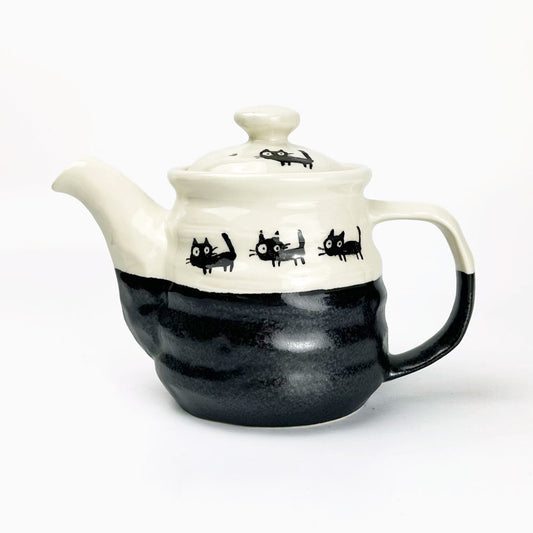 Tea Pot Black Cat (13 fl.oz ) image 0