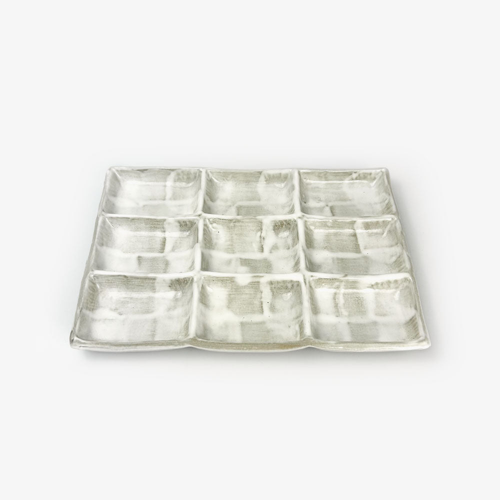 Seto-yaki 9 Divided Dish Unofu (9.75" x 7") image 0