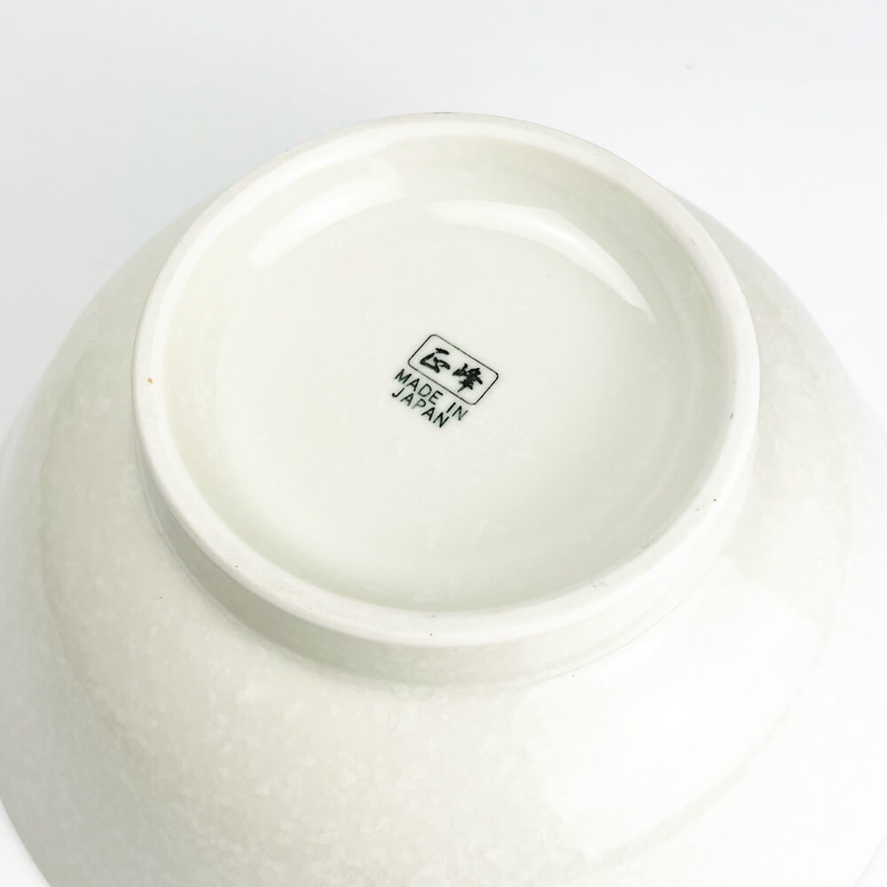 White Seigaiha Wave Ramen Bowl (8.25"D) image 9