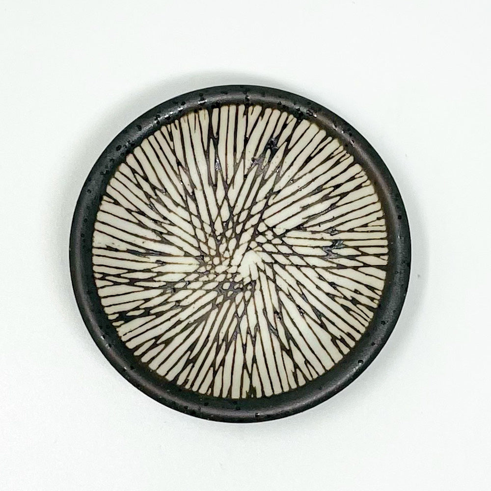 Small Dish Kushime Tenmoku (3"D) image 7