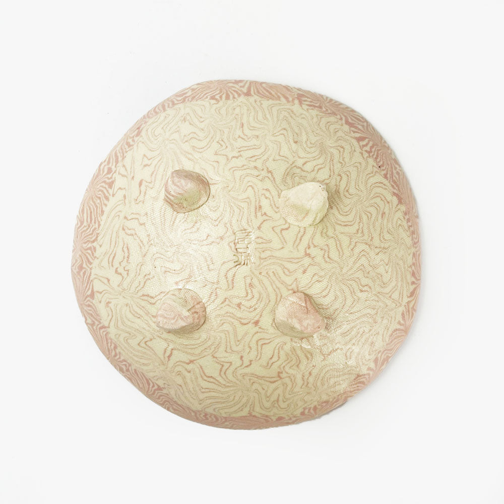 Small Footed Dish Nerikomi Kaede Pink (4"D) image 4
