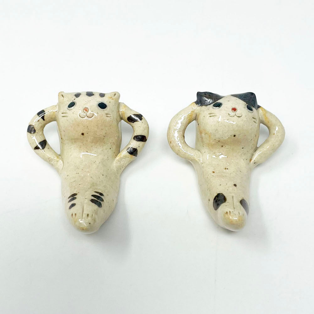 Chopstick Rest Buchi/Tabby Cat (2") image 1