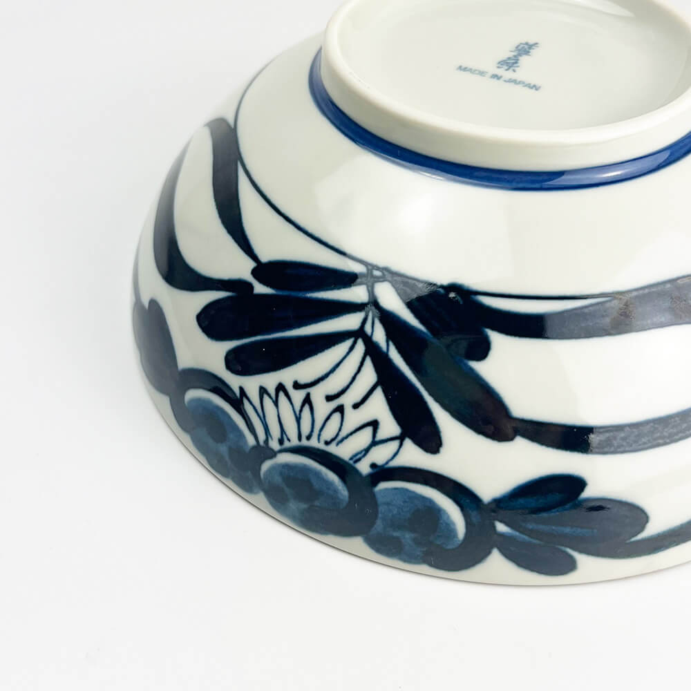Blue Flower Ramen Bowl (8.25"D) image 7