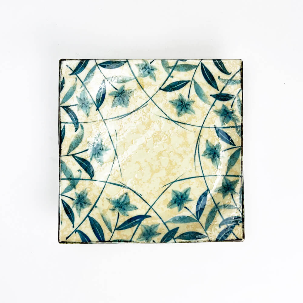 Blue Balloon Flower SQ. Plate (6.5"D) image 1