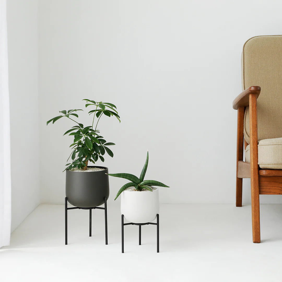 KINTO Plant Pot 160mm - Earth Gary image 1