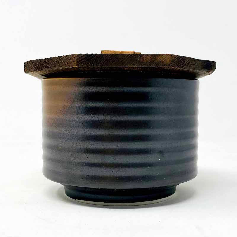 Rice Bowl w/Wooden Cover (4"D x 3"H) image 6